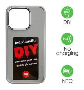 Чохол NFC Photo changing case для iPhone 15 Silver 2248-2 фото