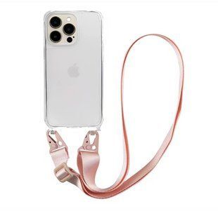 Чохол Armored з ремінцем Crossbody для iPhone 13 Pro Pink Sand 1481-10 фото