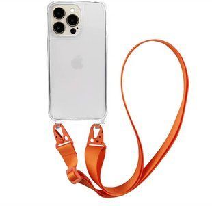 Чохол Armored з ремінцем Crossbody для iPhone 16 Pro Orange 2520-4 фото