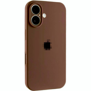 Чохол Silicone case Full + camera iPhone 16 Plus Chocolate 2557-36 фото