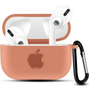 Чохол для AirPods 3 з лого та карабіном Grapefruit 271-15 фото