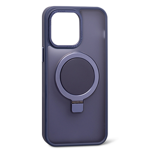 Чохол Crystal Matt з підставкою MagSafe iPhone 13 Dark Blue 1174-6 фото