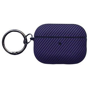 Чохол для AirPods Pro 2gen. Silicone Carbon Carabines Deep Purple 3006-3 фото