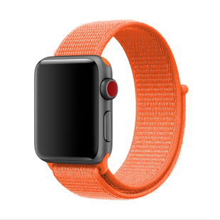 Ремінець Nylon Loop Apple Watch 42,44,45,46mm(10,11S),49mm(ultra 1-3S) Splcy Orange 282-10 фото