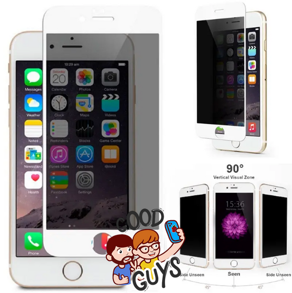 Скло антишпигун iPhone 6+,6S+ White 444-1 фото