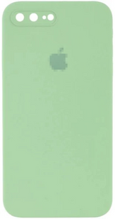 Чохол Silicone Case FULL+camera, SQUARE side iPhone 7 Plus,8 Plus Mint 1056-0 фото