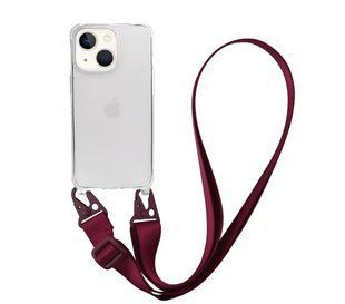 Чохол Armored з ремінцем Crossbody для iPhone 15 Rose Red 1820-9 фото