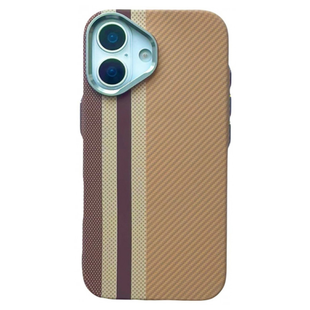 Чохол Carbon Pattern MagSafe для iPhone 17 Gold 4046-0 фото