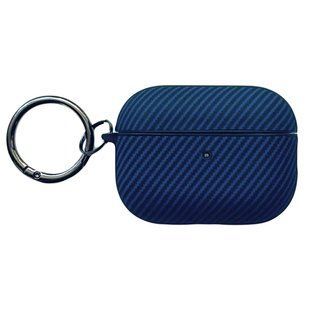 Чохол для AirPods Pro 2gen. Silicone Carbon Carabines Blue 3006-4 фото