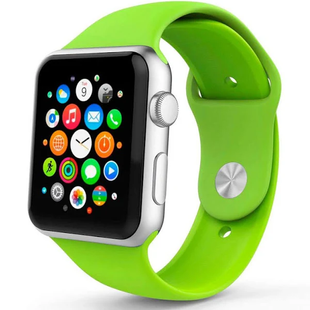 Ремінець Apple Watch Silicone 38,40,41mm,42mm(10,11S) Shini green 275-59 фото