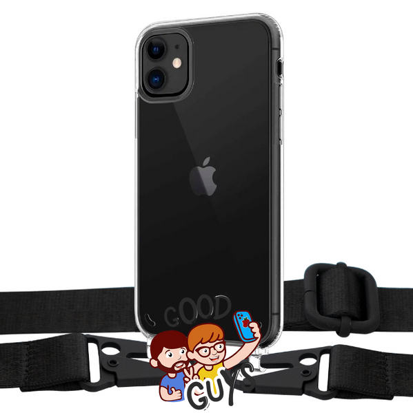 Чохол Armored з ремінцем Crossbody для iPhone 11 Black 1477-1 фото