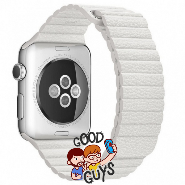 Ремінець Leather Loop Band 38,40,41,42mm(10,11S) White 1421-1 фото