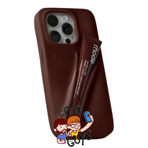Чохол Lipstick case Rhode з місцем для блиску для iPhone 17 Pro Max Espresso 4143-7 фото