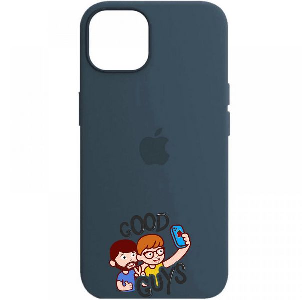 Silicone Case FULL iPhone 14 Cosmos blue 127-19 фото