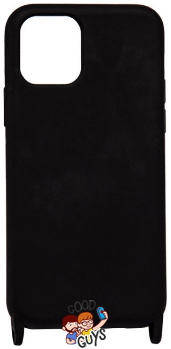 Чохол силіконовий з ремінцем Crossbody для iPhone 14 Pro Max Black 1206-0 фото