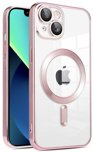 Чохол Shining with MagSafe на iPhone 14 Rose Gold 360-7 фото
