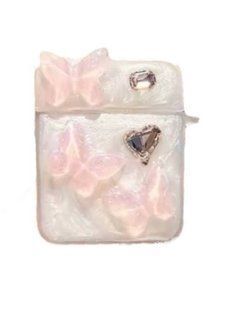 Чохол Jewelry для AirPods 3 з карабіном Butterflies 2303-8 фото