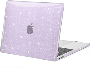 Накладка MacBook HardShell Case 13.3 Air (A1932/A2179/2337) 2018-2020р. Glitter Purple/Фіолетова з блискітками 1293-31 фото
