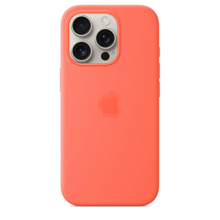Чохол Silicone Case 1:1 з закритою кнопкою камери для iPhone 16 Pro Tangerine 2752-10 фото