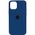 Silicone Case FULL iPhone 13 Mini Navy blue 123-34 фото
