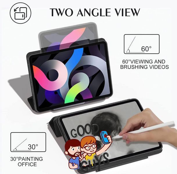 Чохол Comma для iPad Pro 11"(2024) 360 Rotation Case with Pen Holder Series Black 2764-0 фото
