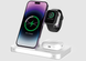 Безпровідна зарядка DEVIA 3в1 Bracket Wireless Charger Gray 604-0 фото 1
