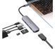 Хаб USB HOCO HB28 6 in1 Type-C HDTV+USB3.0+USB2.0+SD+TF+PD Gray 2829-0 фото 6