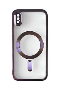 Чохол Shining with MagSafe на iPhone X,Xs Dark Purple 2824-4 фото
