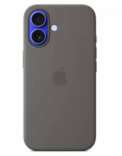 Чохол Silicone Case 1:1 з закритою кнопкою камери для iPhone 16 Stone Gray 2750-1 фото