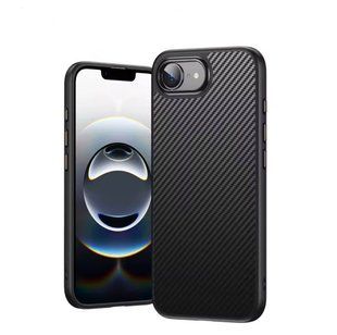 Чохол Kevlar Soft touch with MagSafe для iPhone 16e Black 2878-0 фото