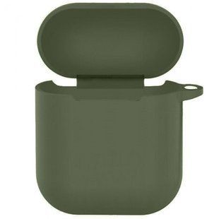 Чохол для AirPods 1/2 з карабіном Dark olive 264-2 фото