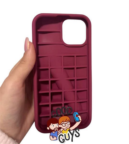 Чохол Lipstick case Rhode з місцем для блиску для iPhone 17 (блиск у комплекті) Raspberry 4140-3 фото