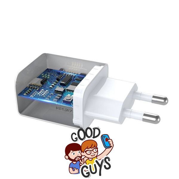 Адаптер DEVIA [USB-C] Smart Series PD Quick Charger (EU,30W) White 2832-0 фото