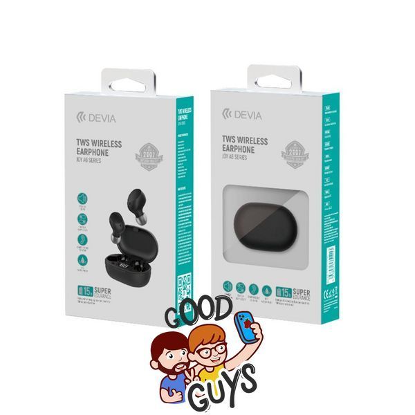 Бездротові навушники DEVIA TWS Wireless Earphone JOY A6 Series Black 2686-0 фото
