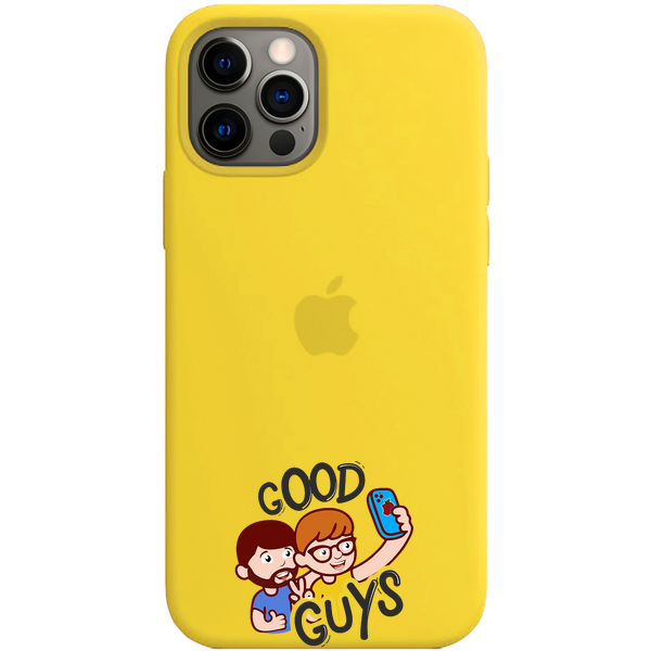 Silicone Case FULL iPhone 14 Pro Yellow 129-3 фото