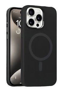 Чохол Soft Silicone with MagSafe для iPhone 16 Black 2743-0 фото