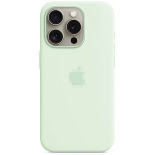 Чохол Silicone Case 1:1 для iPhone 15 Plus Soft Mint 1645-112 фото