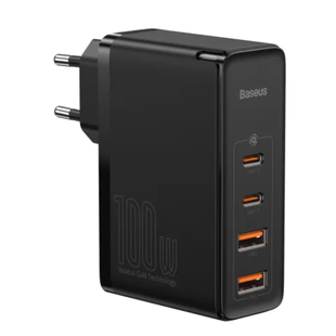 Адаптер Baseus GaN2 Pro 100W Fast Charger 2C+2U CCGAN2P-L01Black 4118-0 фото