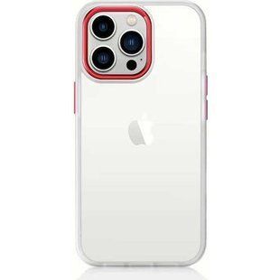 Чохол Crystal Guard для iPhone 12 Pro Max White-Red 342-7 фото