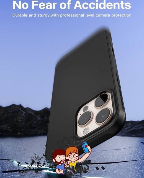 Чохол протиударний ANTI SHOCK для iPhone 13 Pro Max Black 2717-2 фото