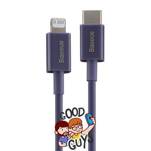 Кабель Baseus [Type-C to Lightning] Superior Series Fast Charging Data Cable 1m Granite Purple 2139-0 фото