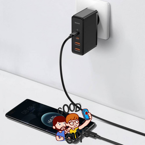 Адаптер Baseus GaN2 Pro 100W Fast Charger 2C+2U CCGAN2P-L01Black 4118-0 фото