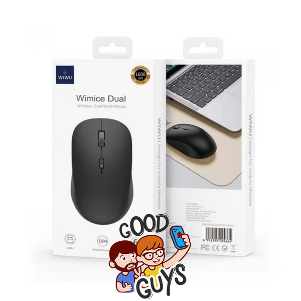 Бездротова миша WIWU WM108 DUAL 2.4G + Bluetooth 5.0 Black 4457-0 фото