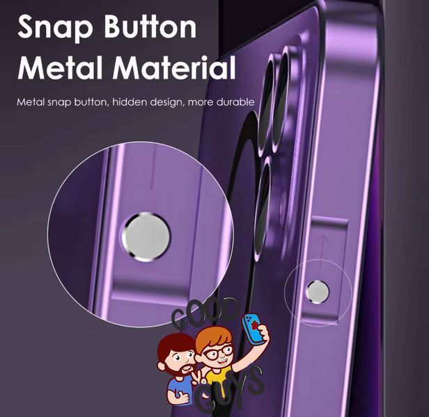 Metal Case 2in1 Magsafe iPhone 12 Pro Deep Purple 2840-1 фото
