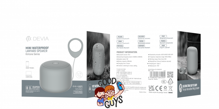Колонка Devia Kintone Series Mini Waterproof Lanyard Speaker 2067-0 фото