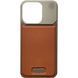 Чохол металевий Aluminium Aroma Leather для iPhone 13 Pro Brown 1825-4 фото 1