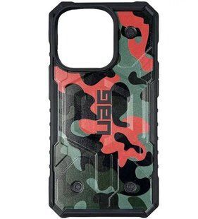 Чохол протиударний UAG Pathfinder з MagSafe для iPhone 14 Plus Green-Red 2924-9 фото