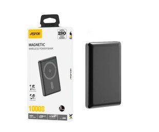Павер банк Aspor A382 10000mah MagSafe Grey 2356-0 фото