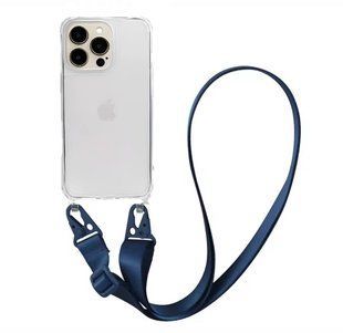 Чохол Armored з ремінцем Crossbody для iPhone 16 Pro Cobalt Blue 2520-8 фото