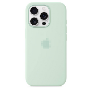 Чохол Silicone Case 1:1 з закритою кнопкою камери для iPhone 16 Pro Max Aquamarine 2753-8 фото